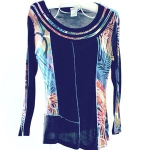 Parsley & Sage Colorful Top